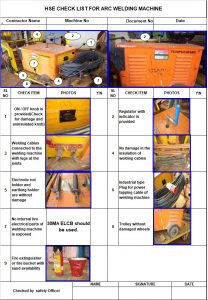 Download HSE Checklist with help of Pictures - Jobs Portal