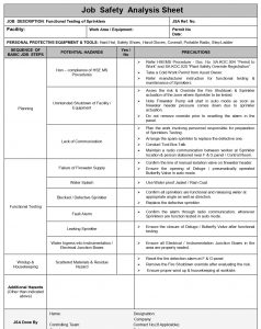 Donwload Job Safety Analysis ( JSA ) - Jobs Portal