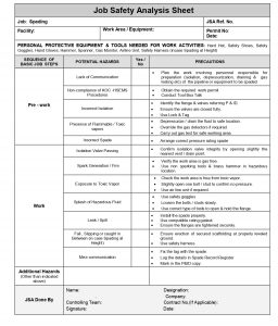 Donwload Job Safety Analysis ( JSA ) - Jobs Portal