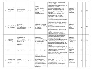 HSE Risk Assessment Erection & Dismantling of Scaffolding