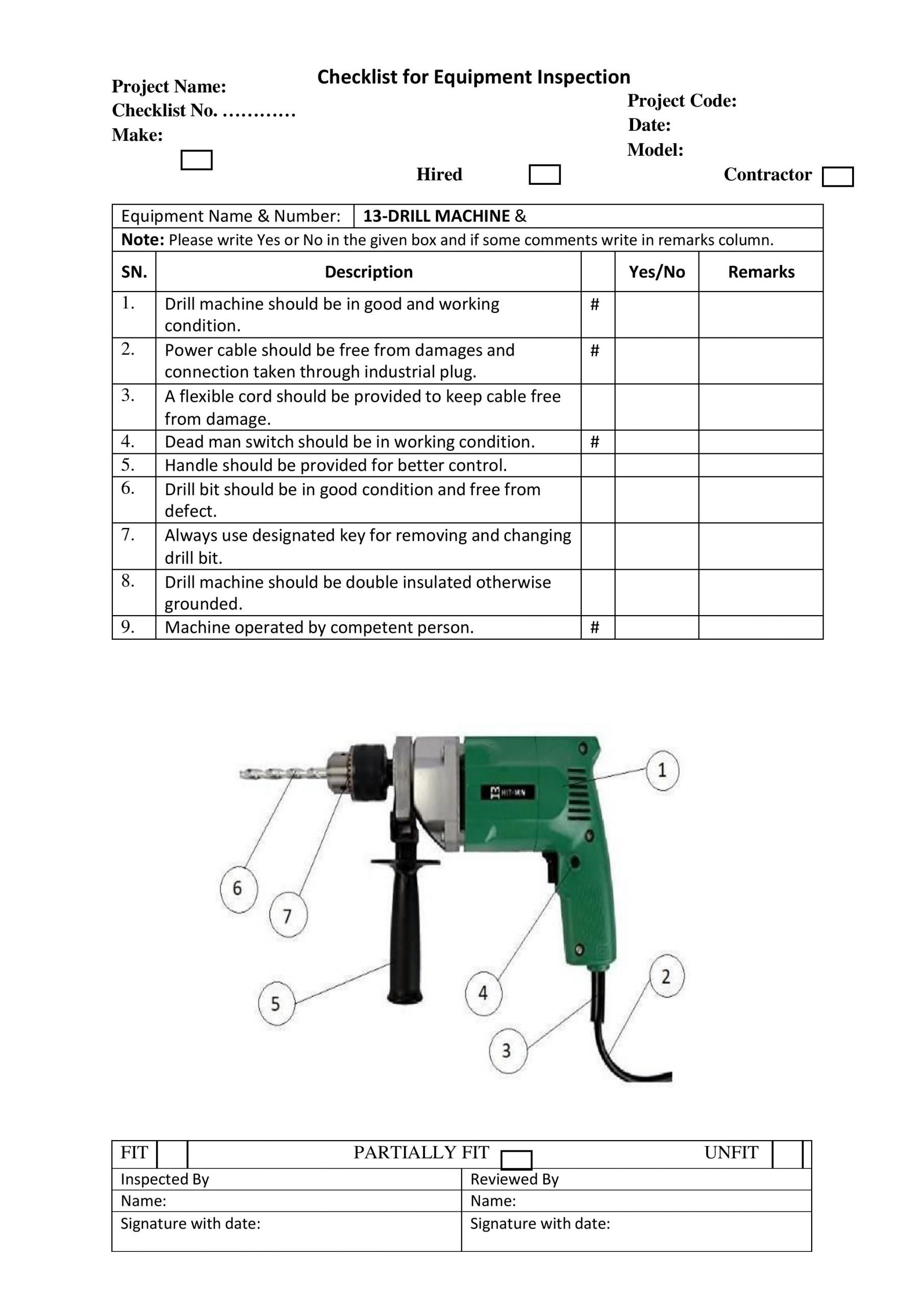 HSE Docs | Download Health & Safety Checklist - Jobs Portal