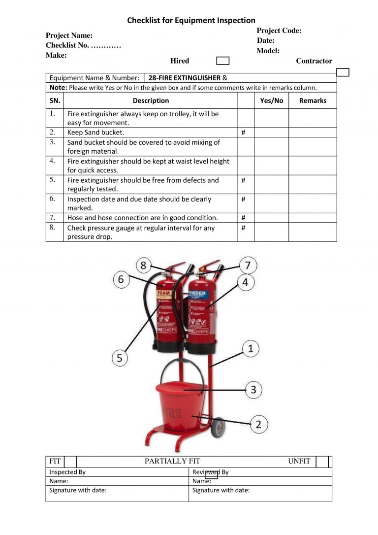 HSE Docs | Download Health & Safety Checklist - Jobs Portal