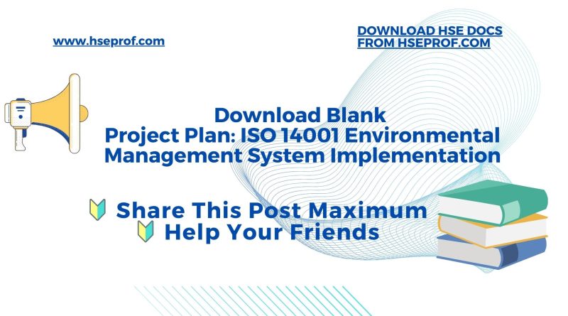 Project Plan: ISO 14001 Environmental Management System Implementation